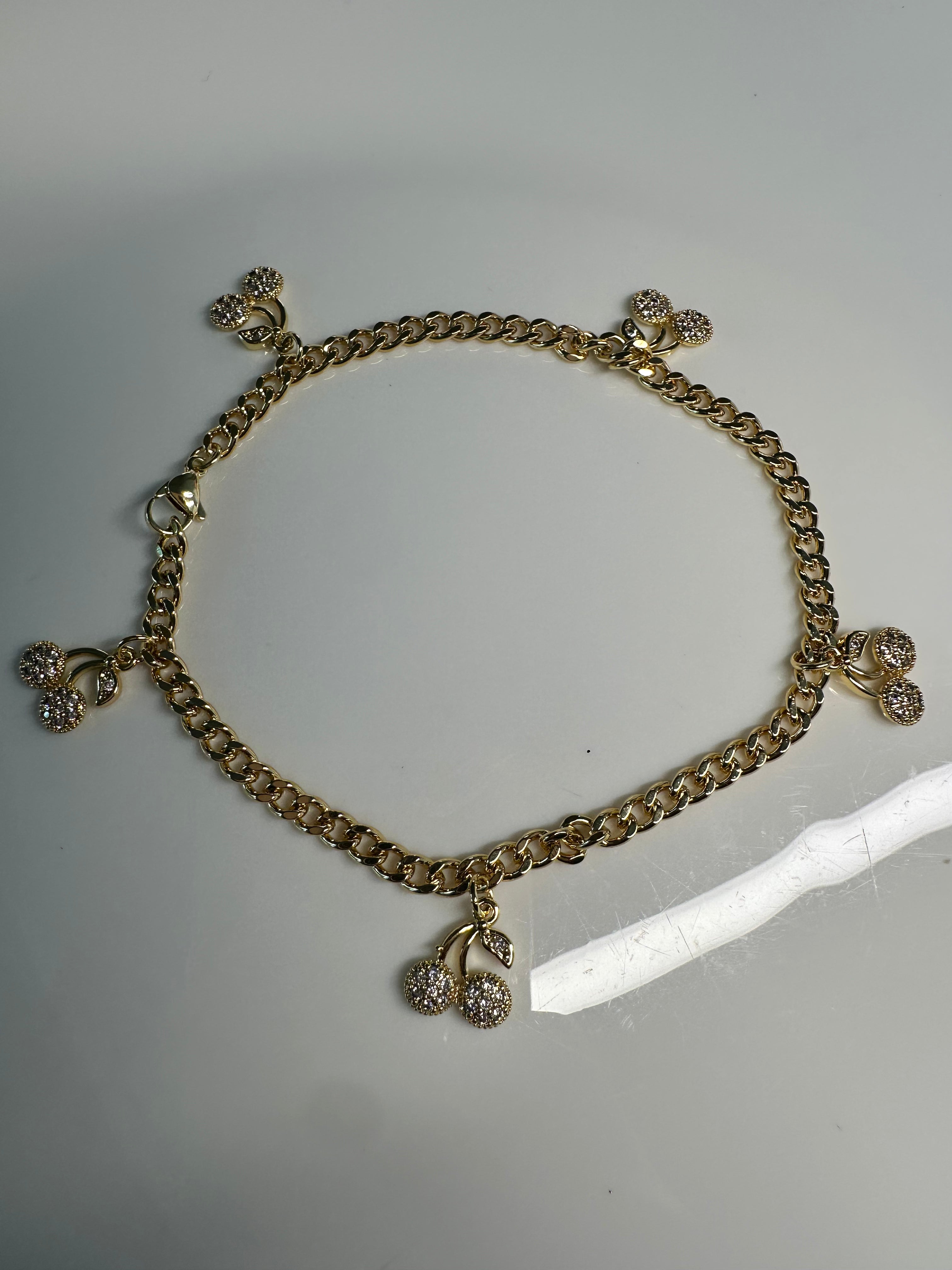 Icy Cherry Anklet