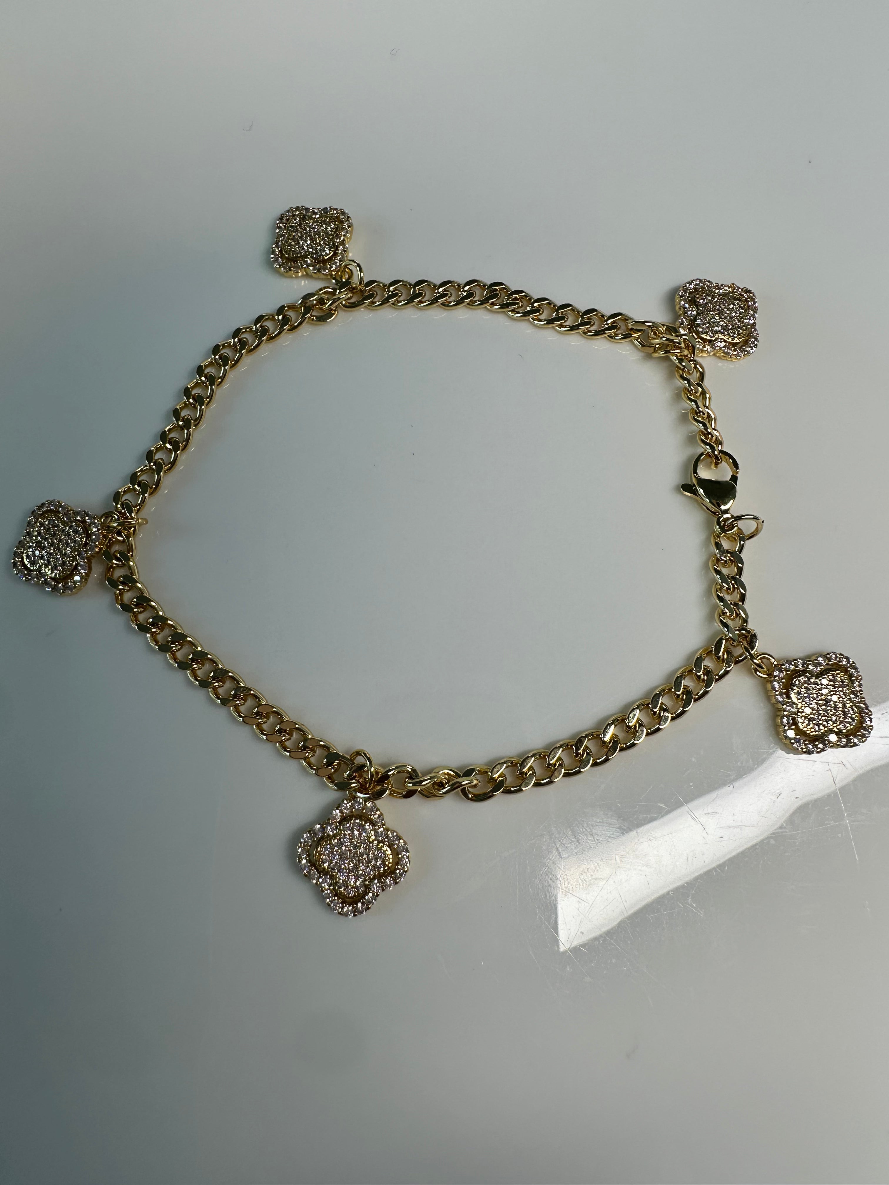 Golden Bloom Anklet