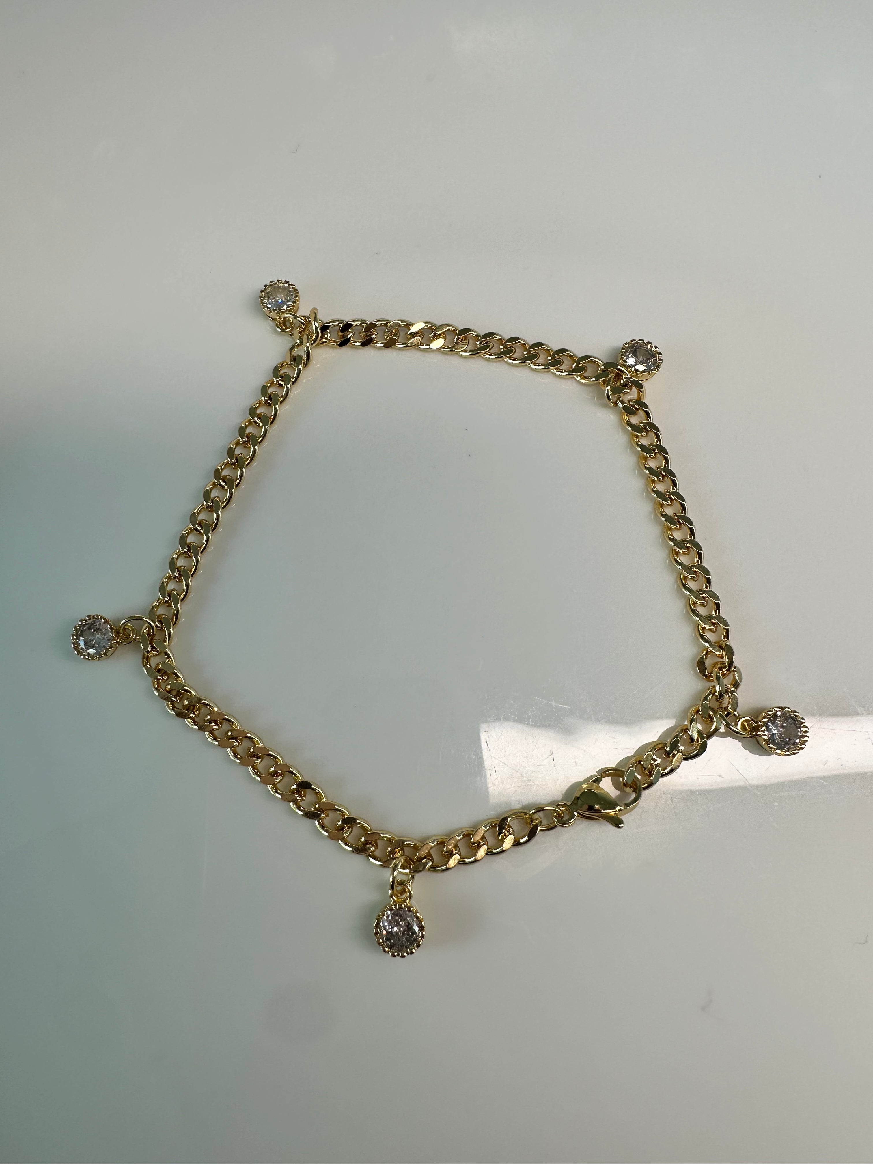 Golden Sparkle Anklet