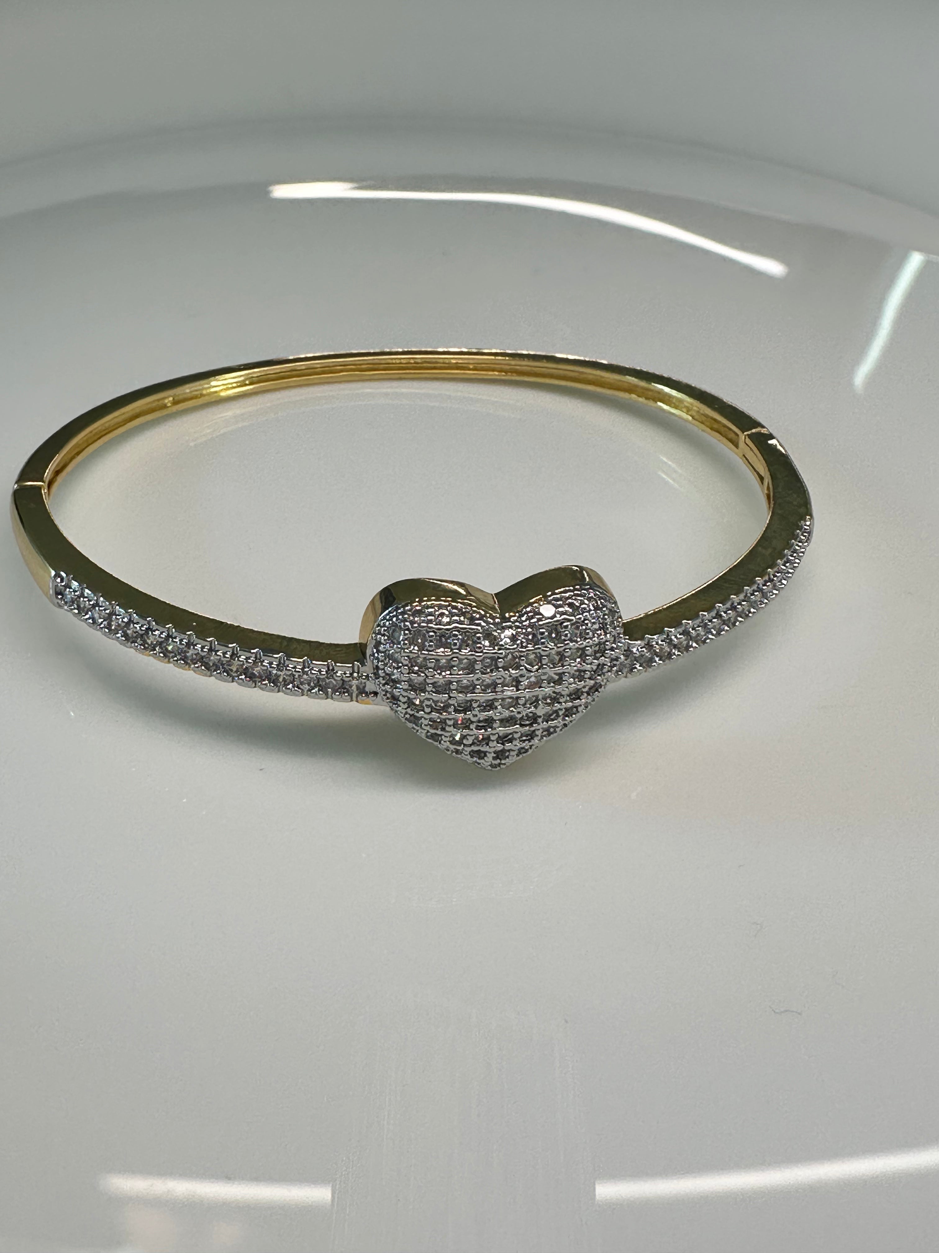 Sparkle Heart Bangle