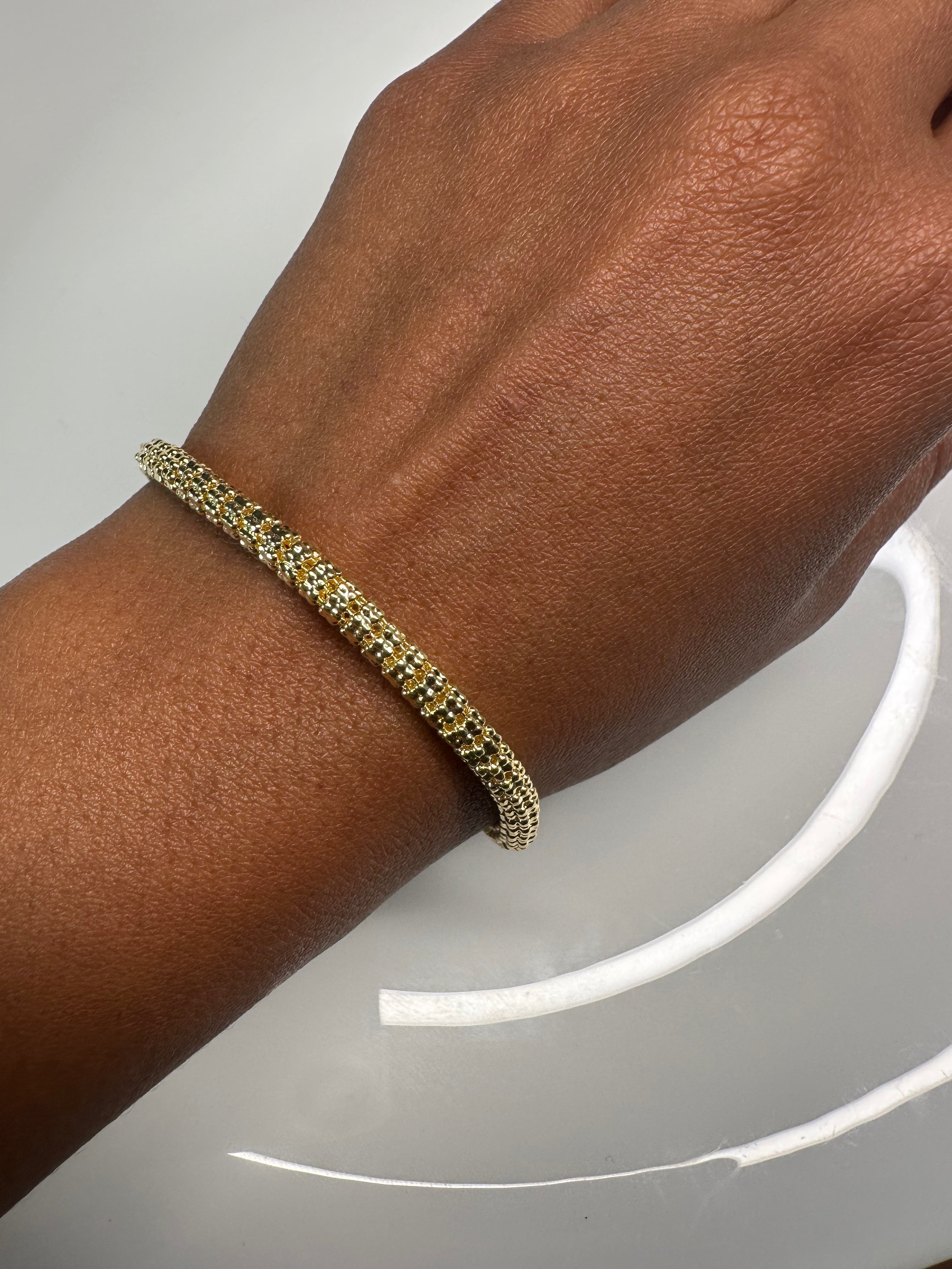 Gilded Ice Bracelet
