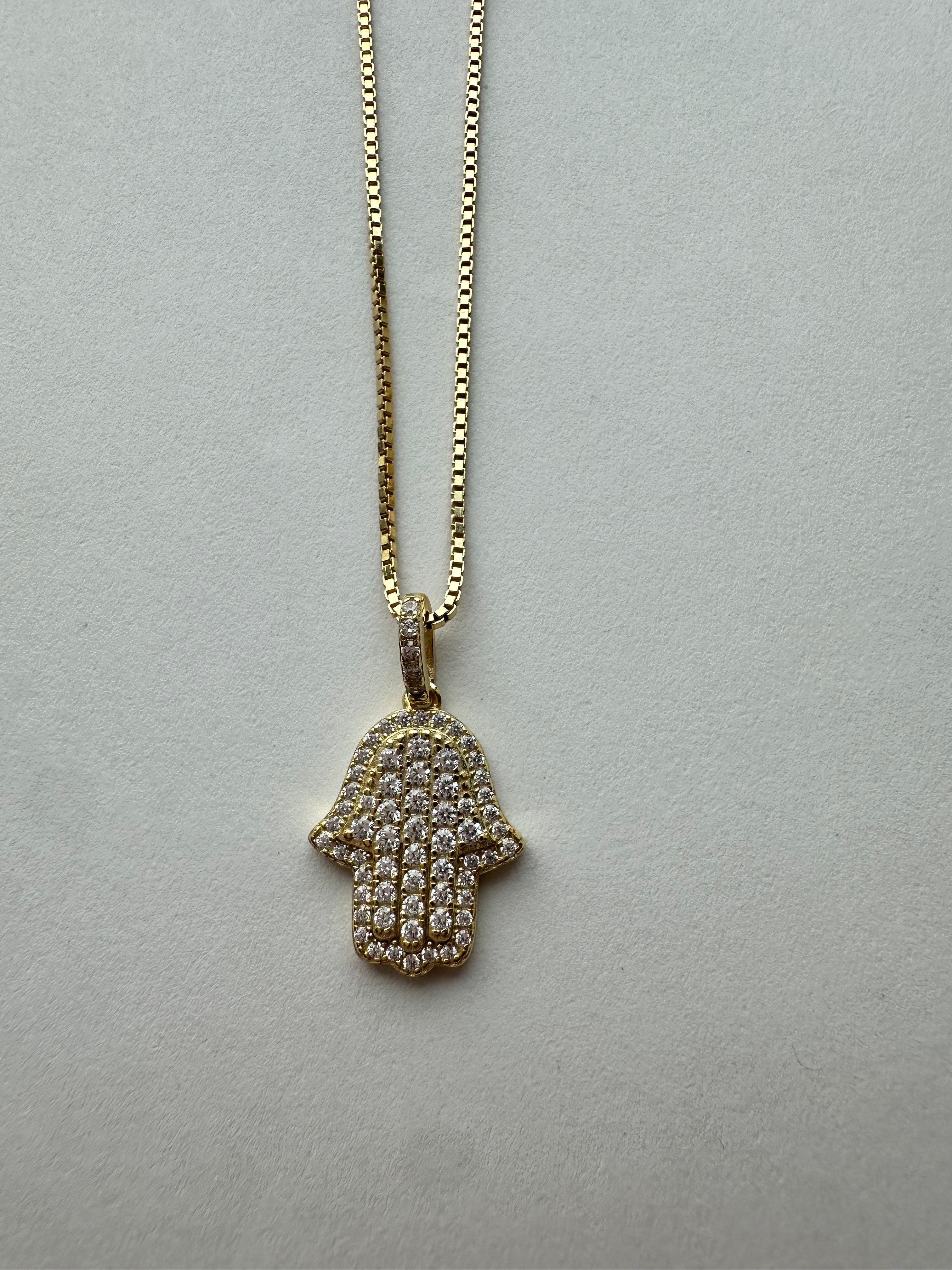 Golden Guardian Hamsa