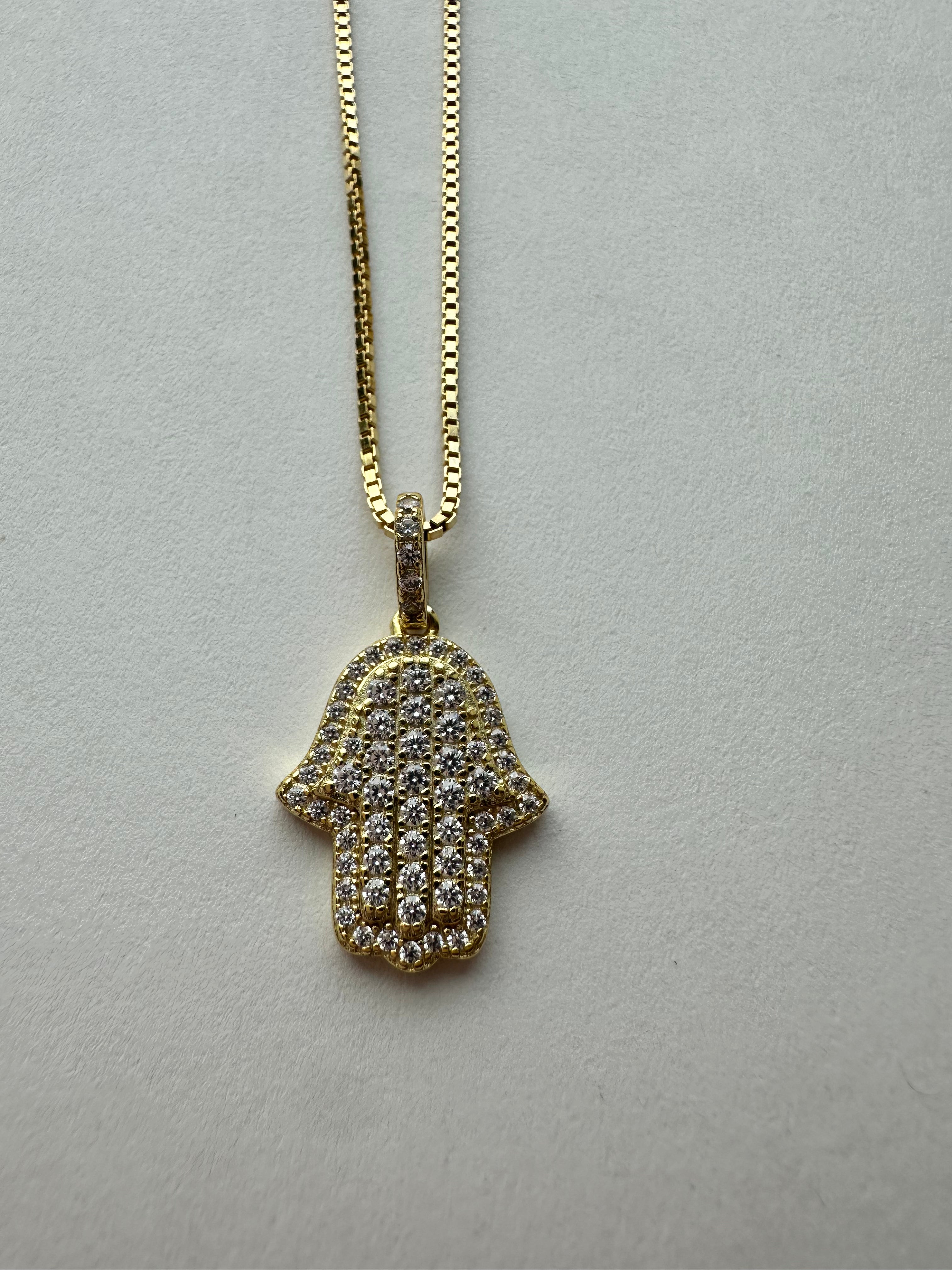 Golden Guardian Hamsa