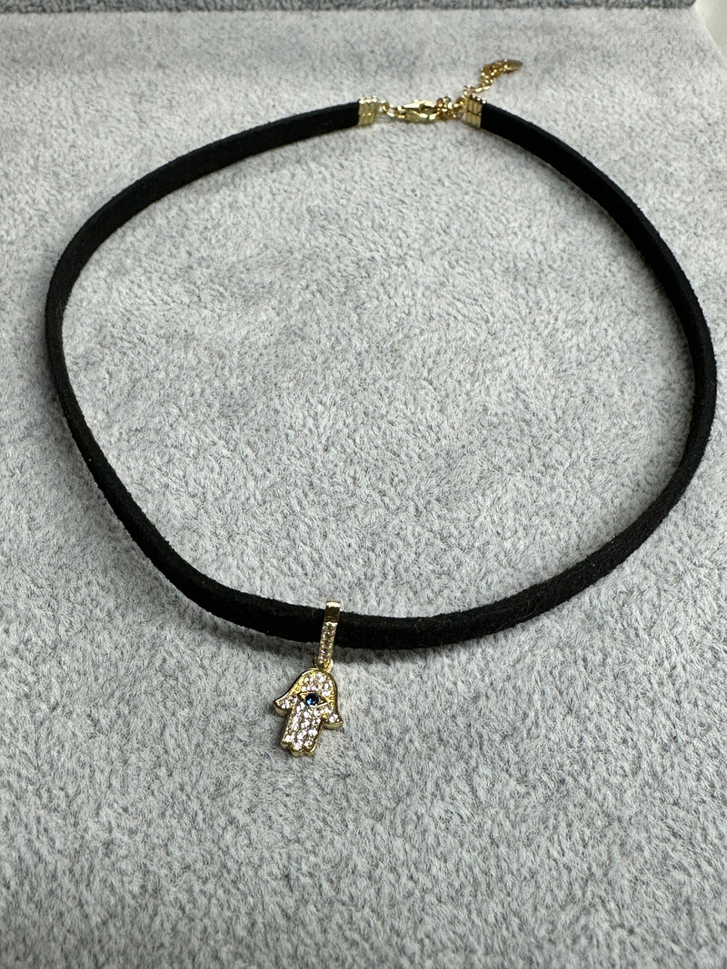 Gothic Hamsa Choker