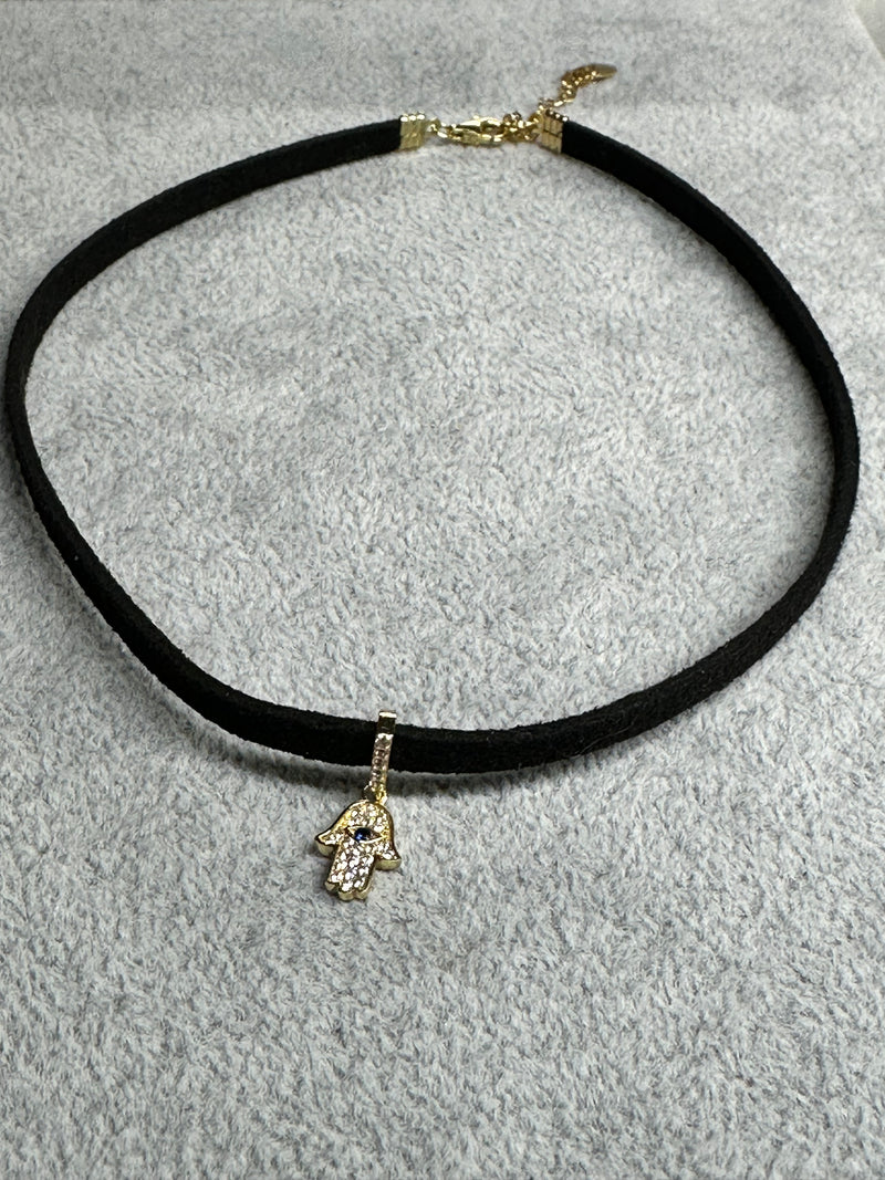 Gothic Hamsa Choker