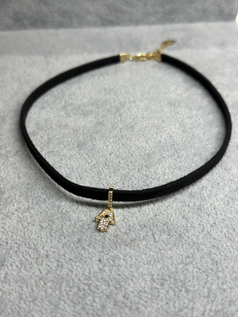 Gothic Hamsa Choker