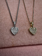 Heart Baguette Pendant Chain