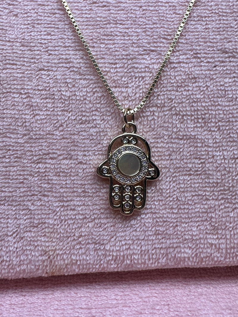 Pearly Hamsa chain