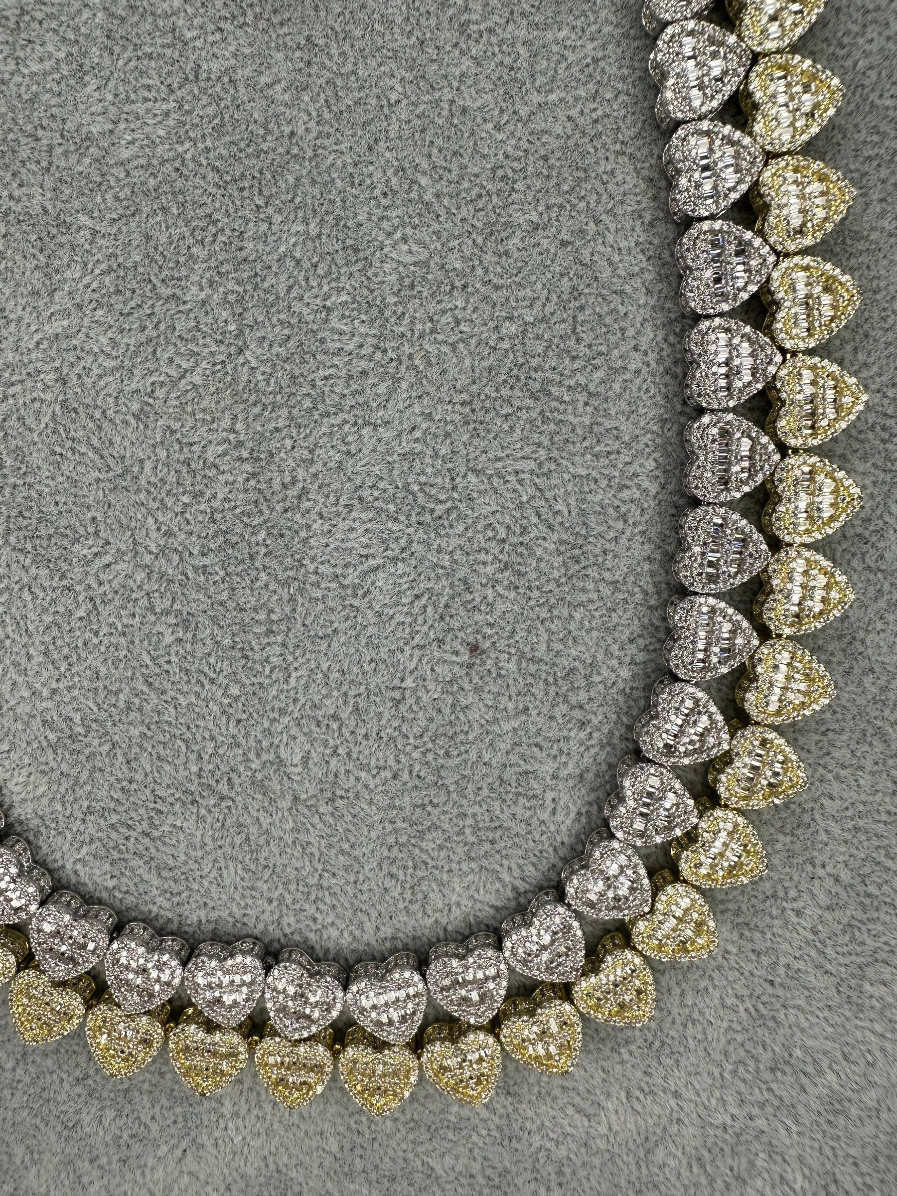 Heart Baguette Necklace