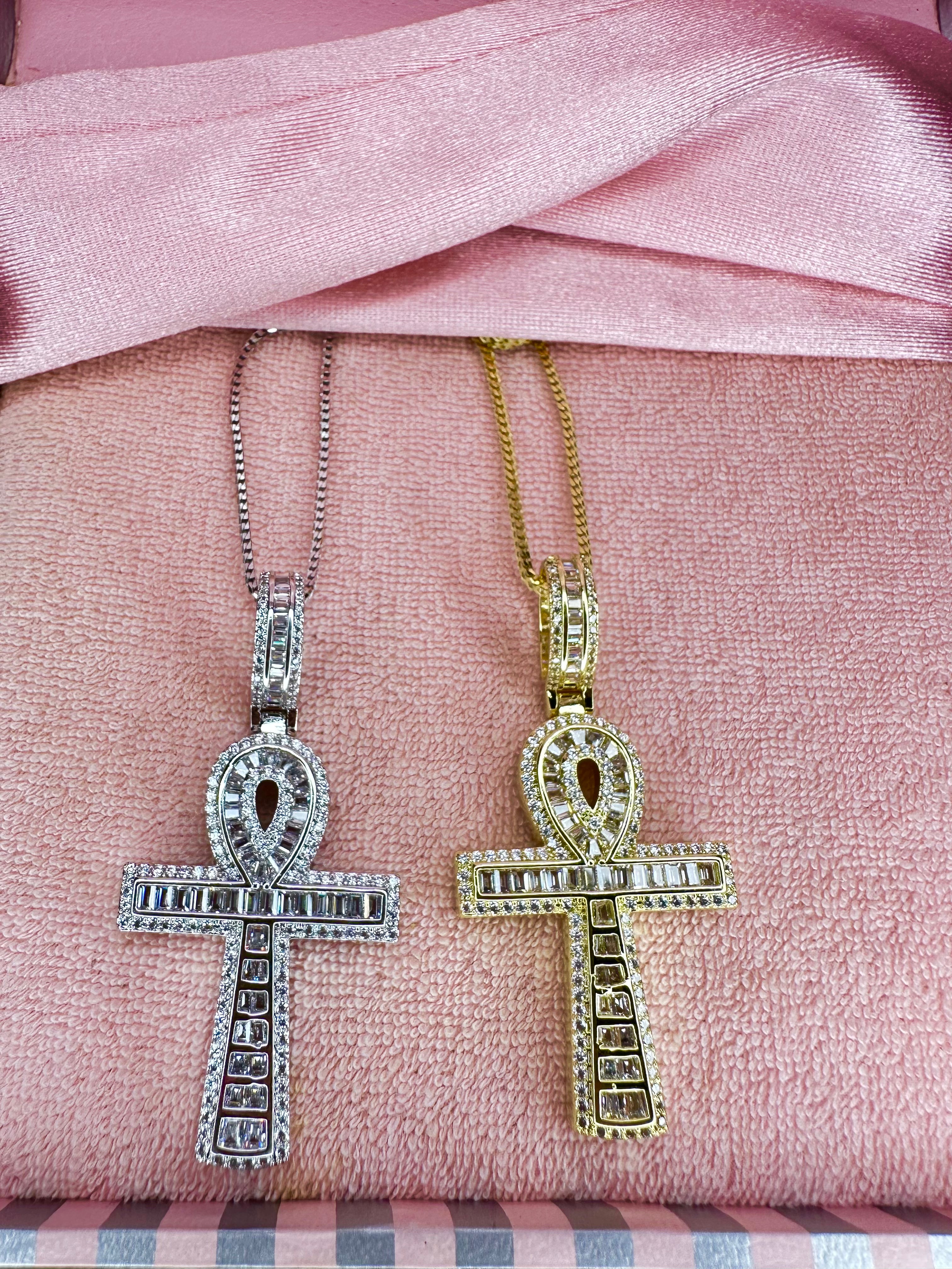 Baguette Ankh Chain