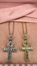 Baguette Ankh Chain