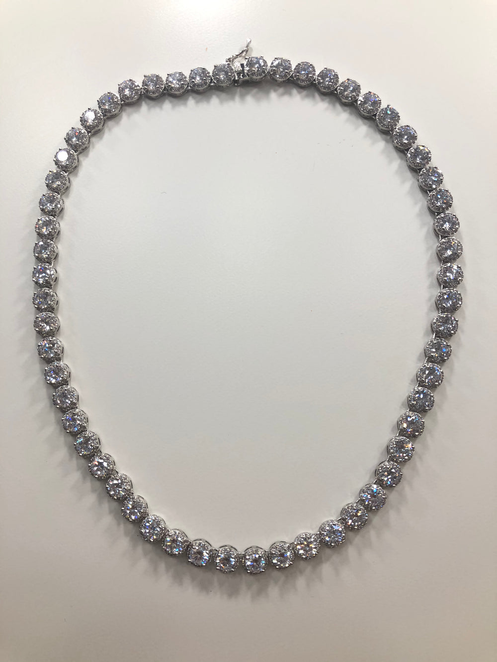 Cinderella Bling Necklace in Silver