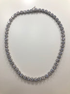 Cinderella Bling Necklace in Silver