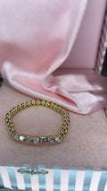 Seven Stones Beaded Stretch Bracelet