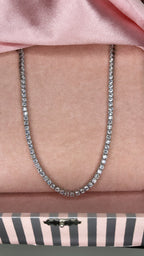 Silver Tennis Chain 4mm