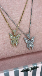 The Shimmer Baguette Butterfly Chain