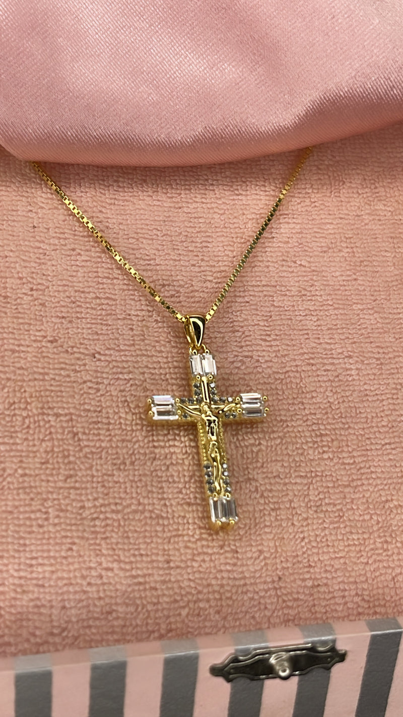 Crystal Cross Necklace