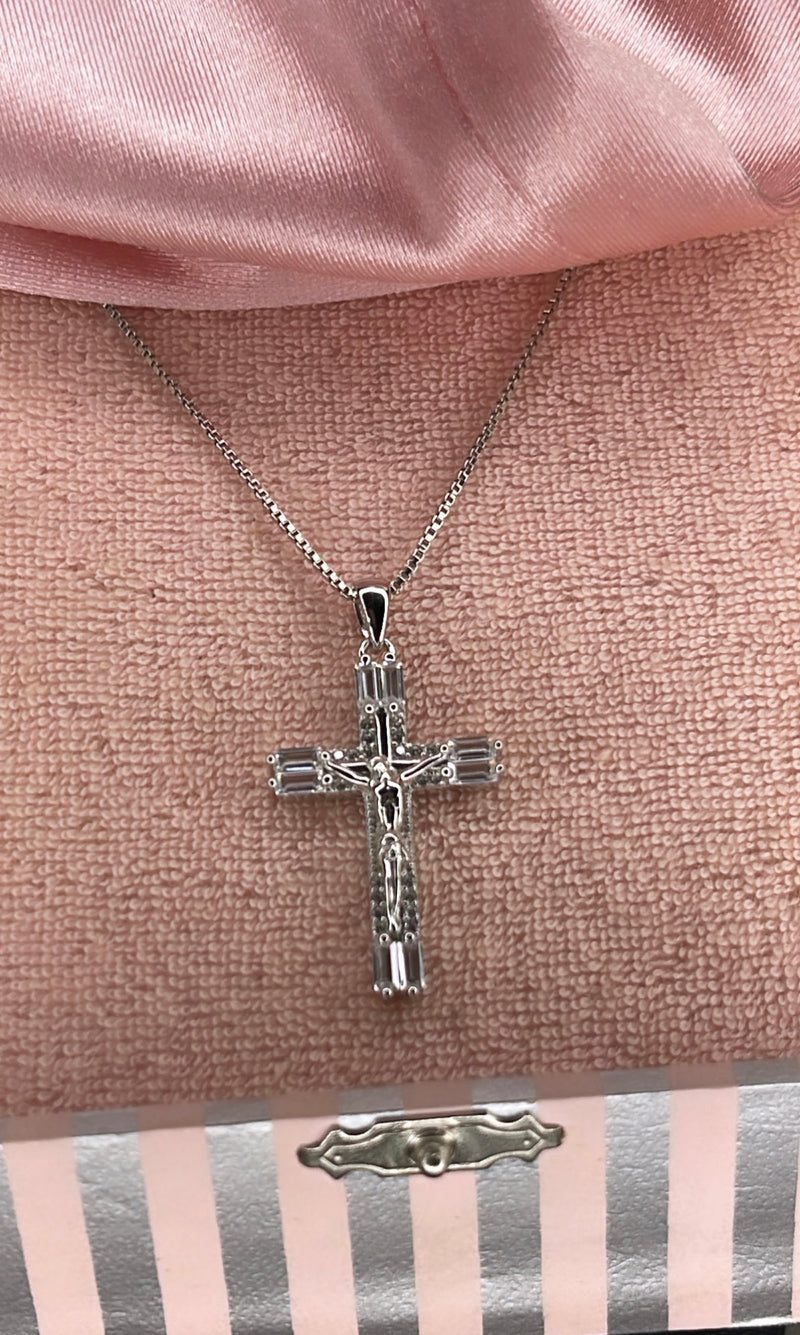 Crystal Cross Necklace