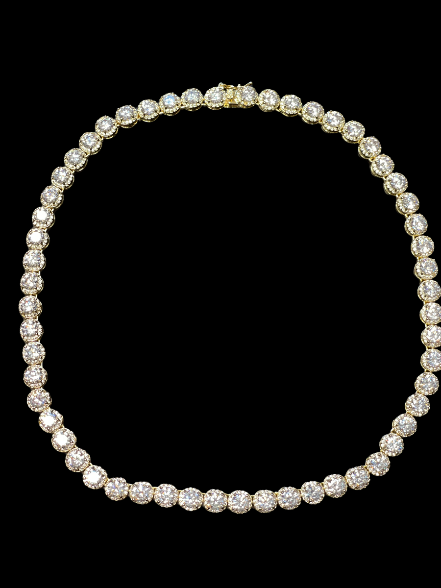 Cinderella Bling Necklace in Gold
