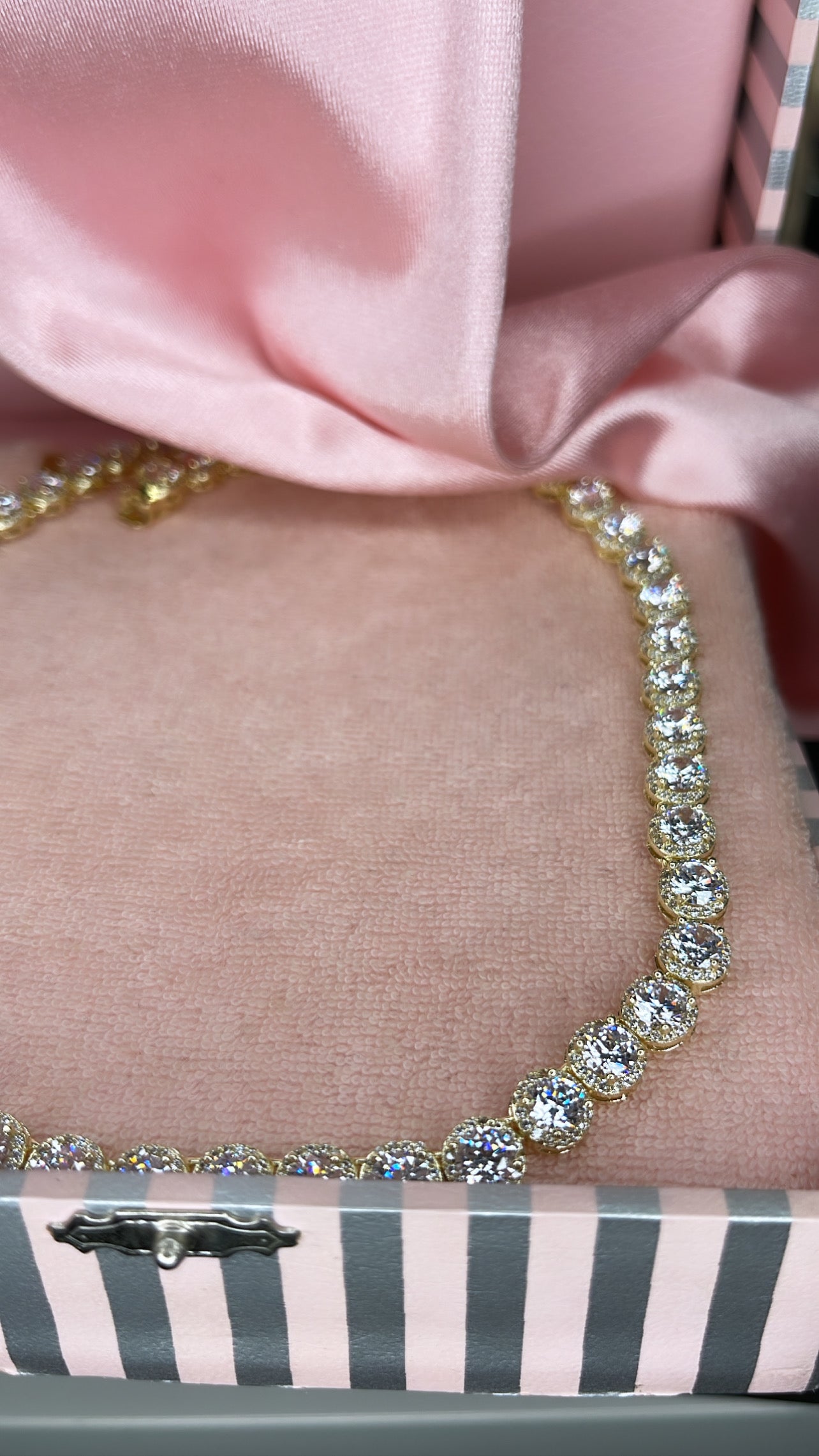 Cinderella Bling Necklace in Gold