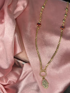 Hamsa Evil Eye Necklace