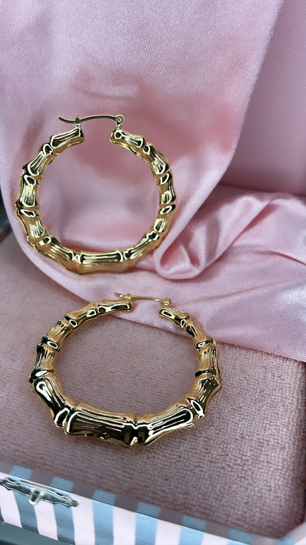 The Timeless Bamboo Hoop Earrings