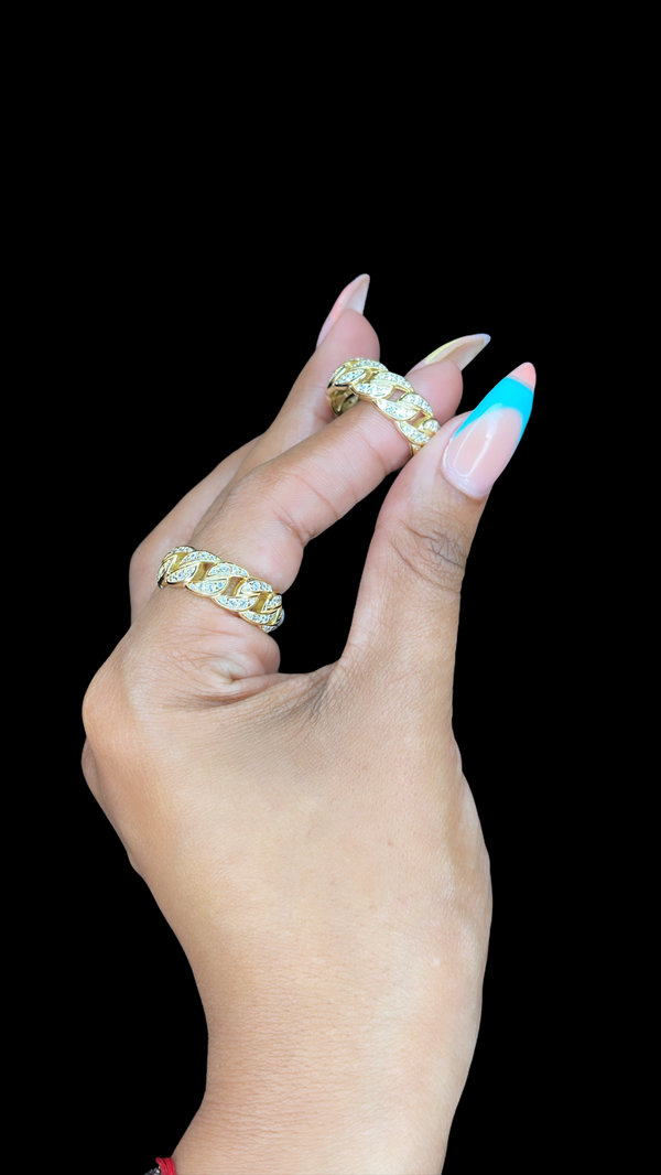 The Bedazzled Cuban Link Ring
