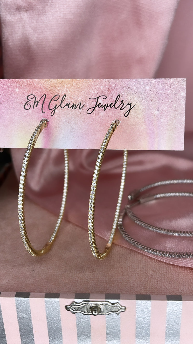 The Big Bling Hoops