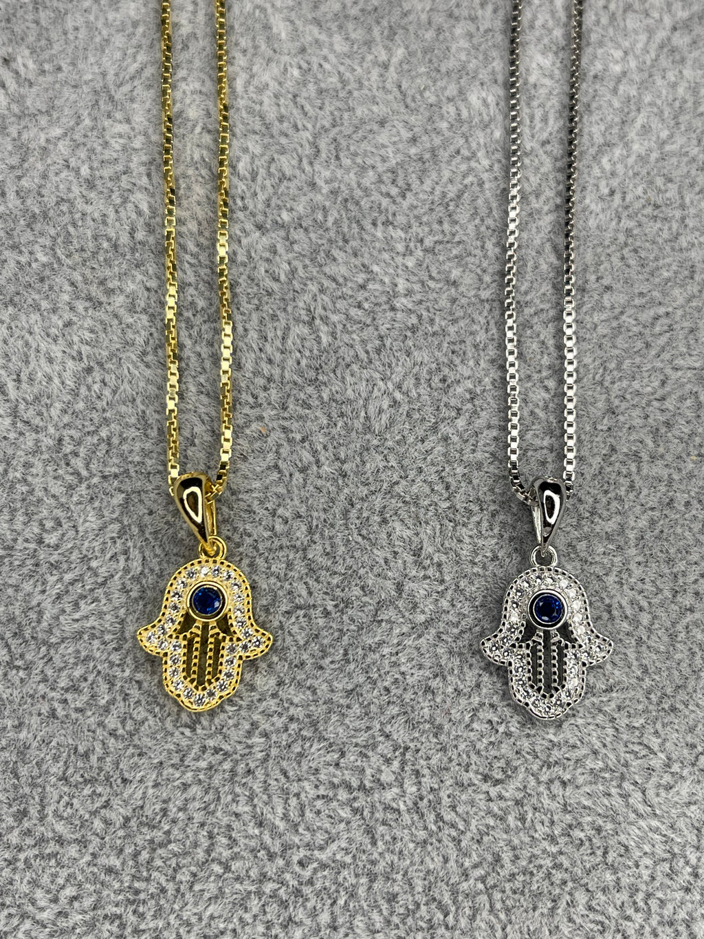 Blue Gemstone Hamsa