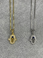 Blue Gemstone Hamsa