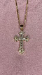 Touches of Baguette Cross Chain