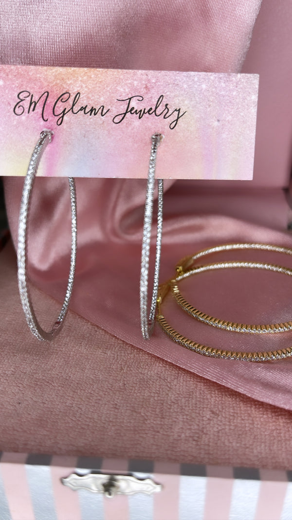 The Big Bling Hoops