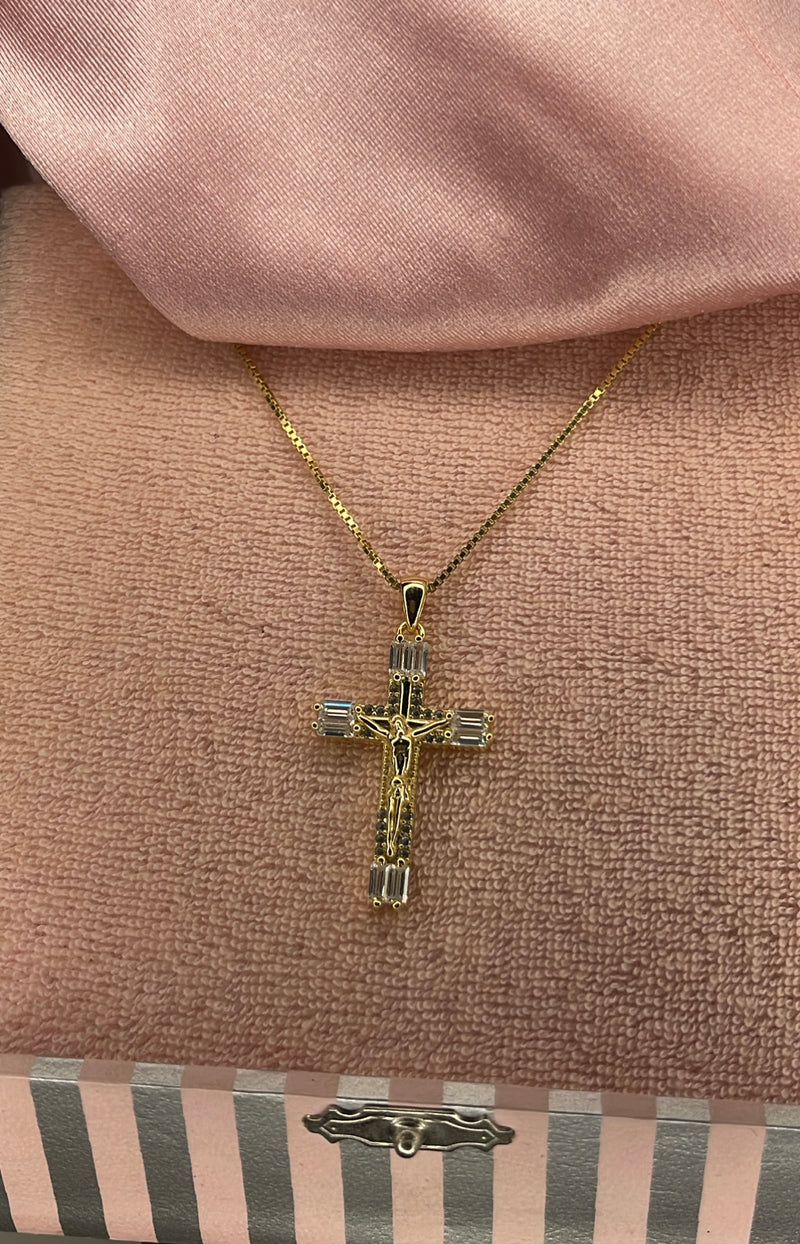 Crystal Cross Necklace