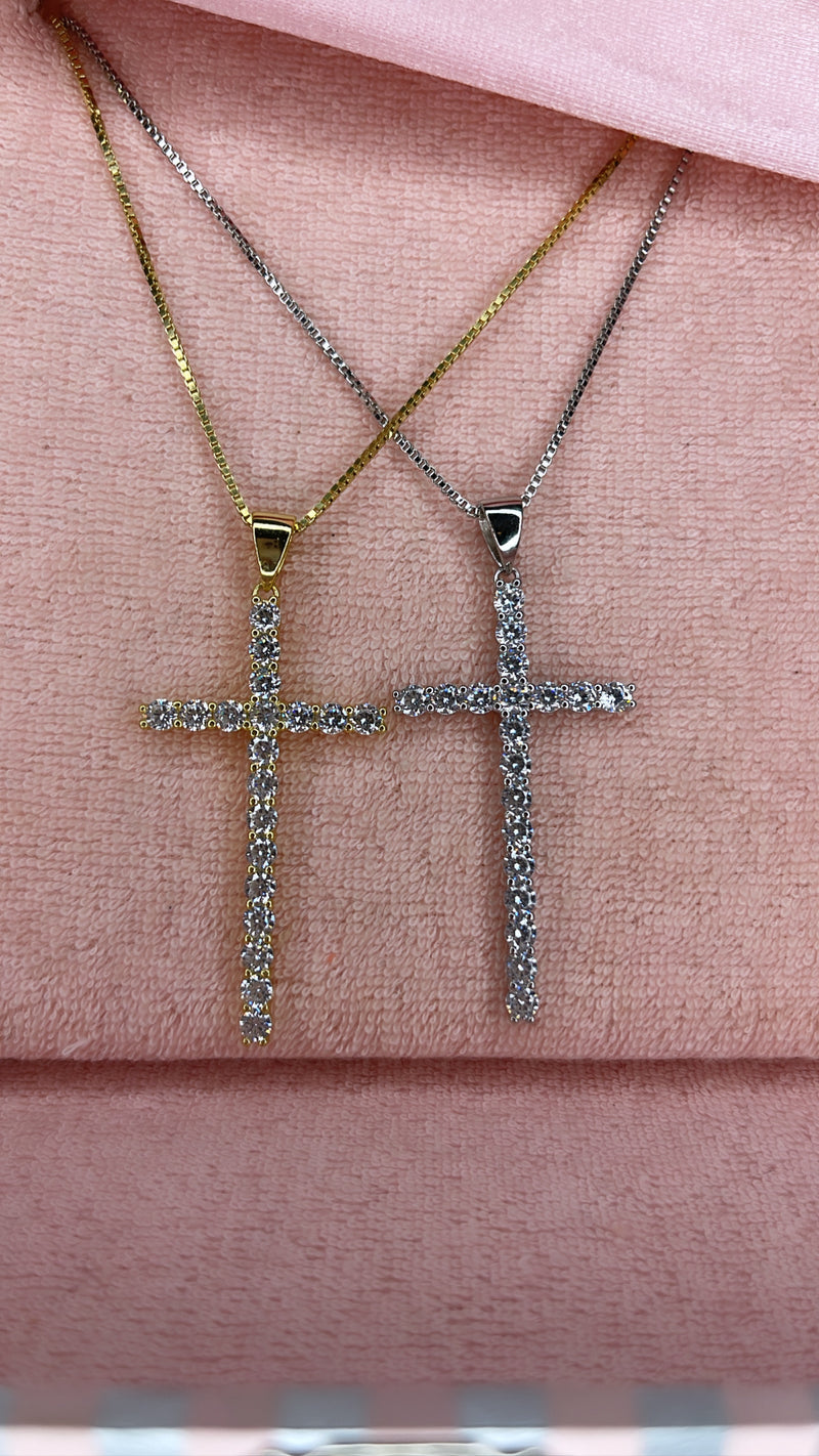 The Skinny Tennis Cross chain