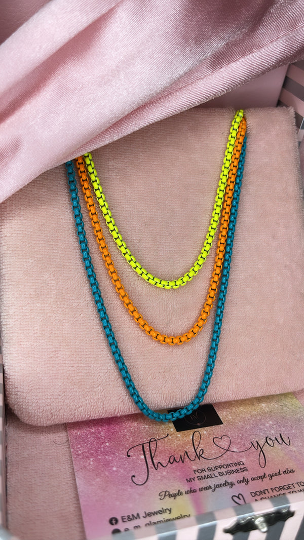 Neon Color Fashion Chain