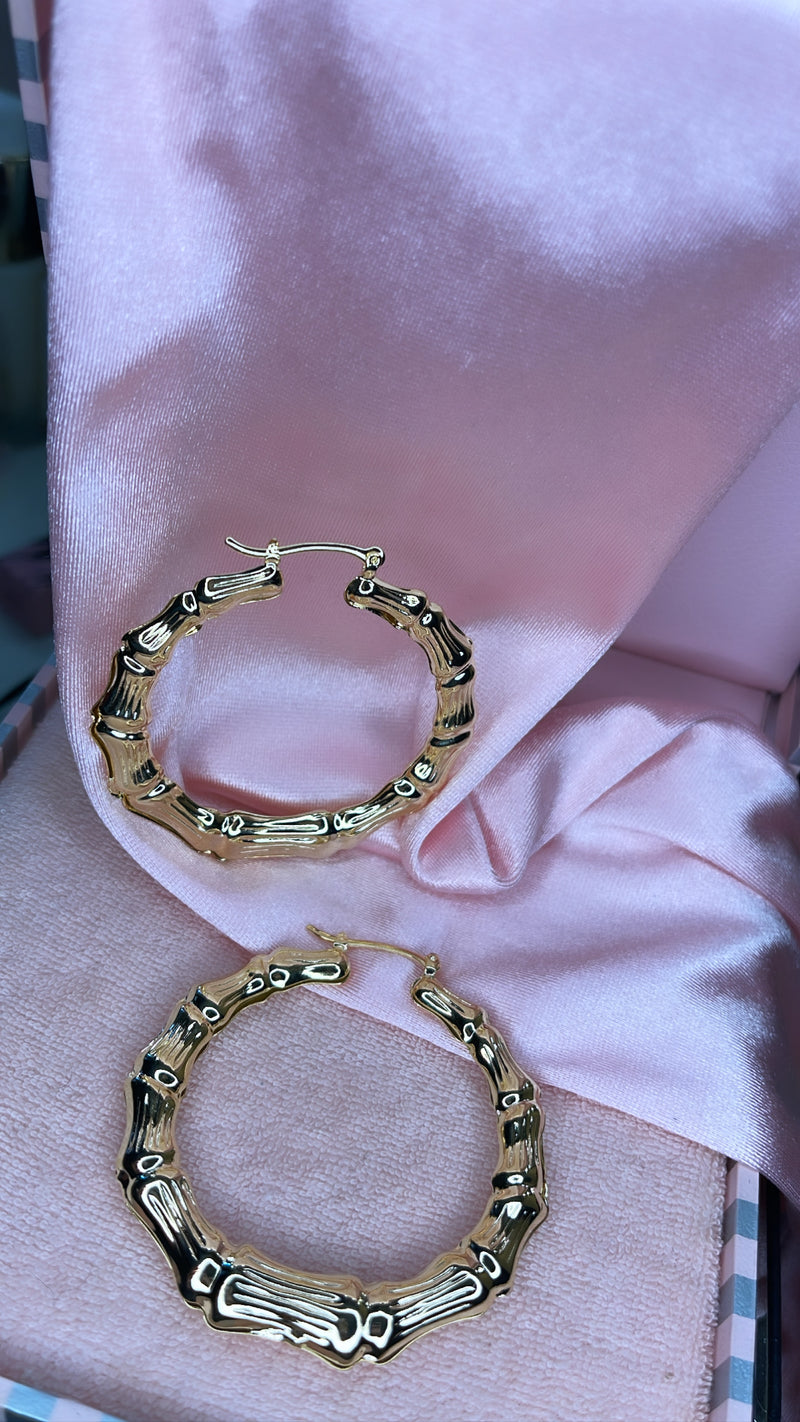 The Timeless Bamboo Hoop Earrings