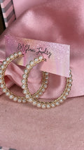 Pearls Hoops