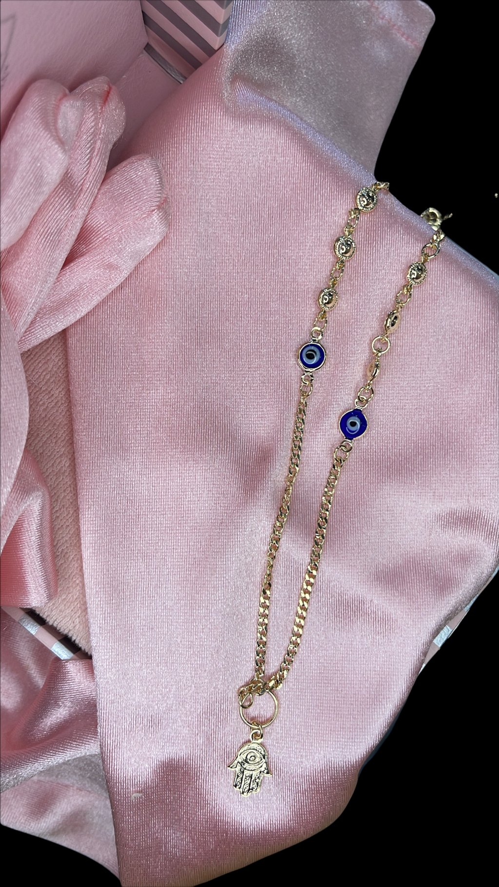 Hamsa Evil Eye Necklace
