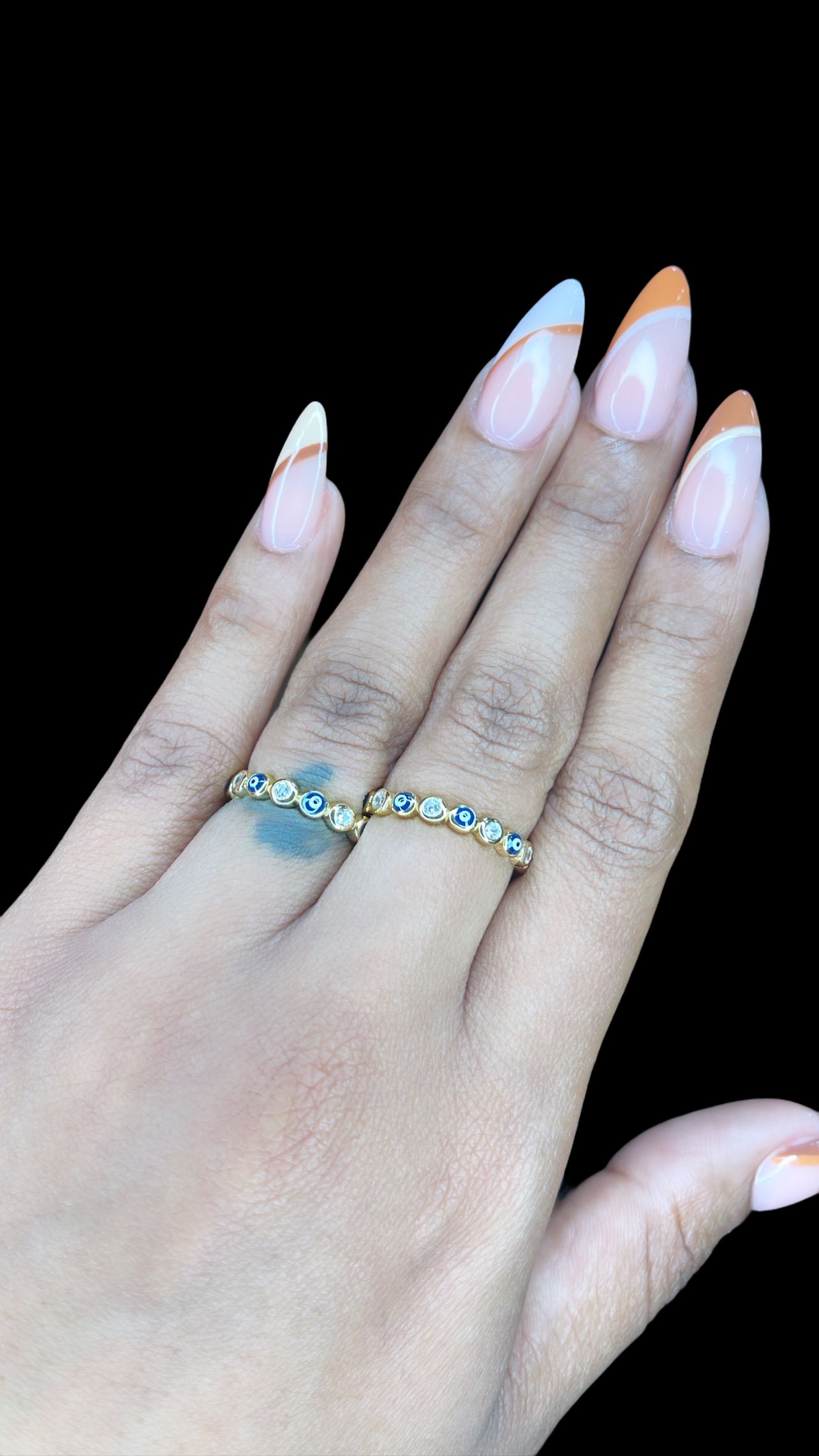 Sweet and Simple Evil Eye Ring
