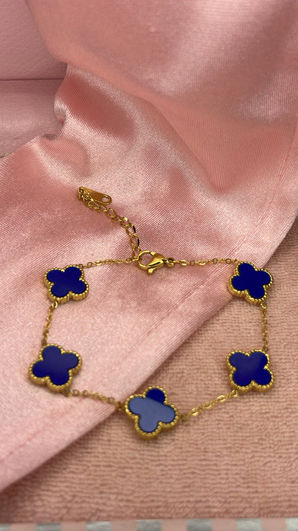 Blue Clover Bracelet