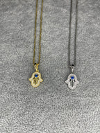 Blue Gemstone Hamsa