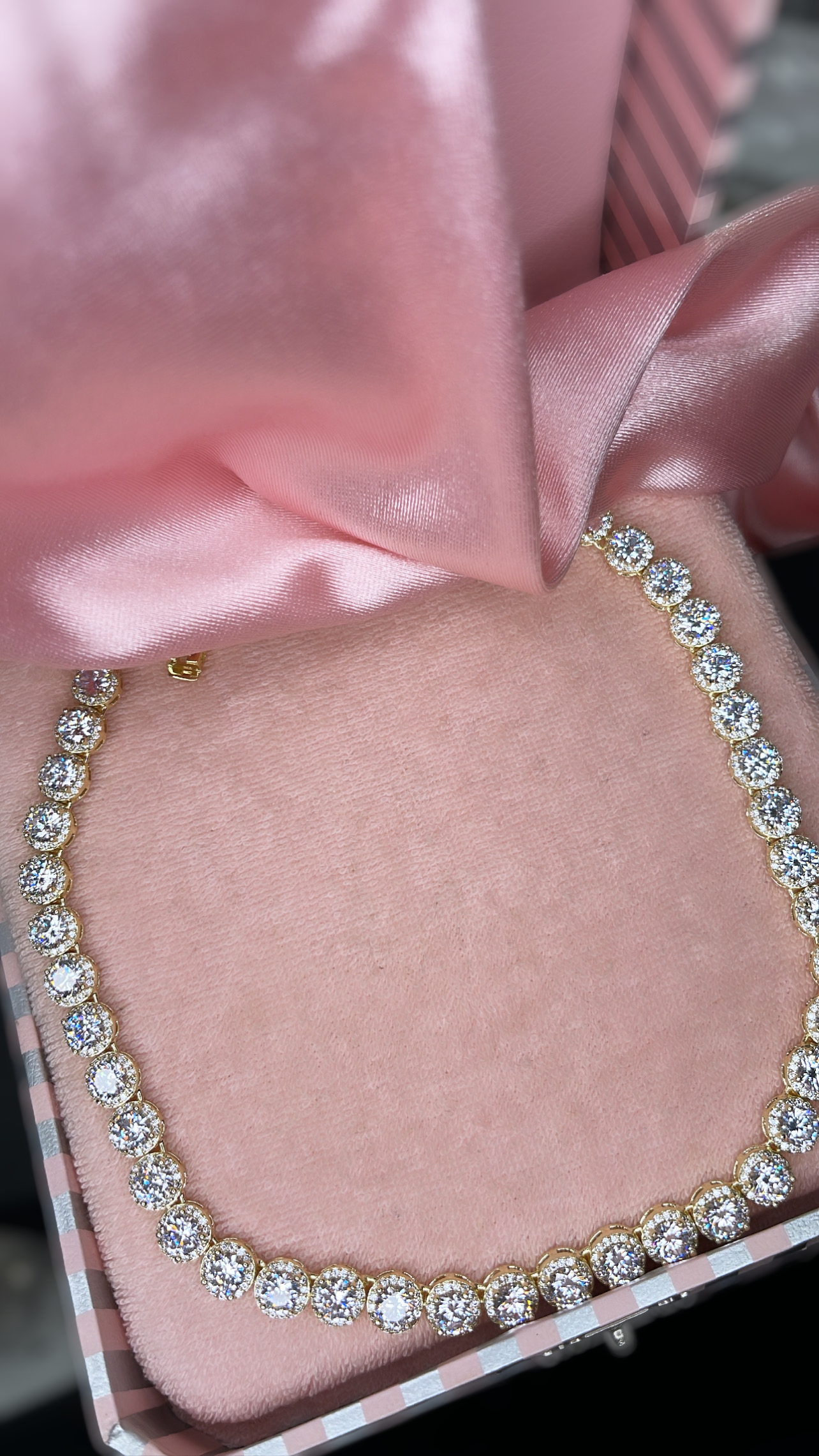 Cinderella Bling Necklace in Gold