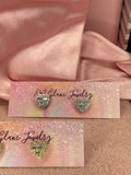 Heart Baguette Earrings