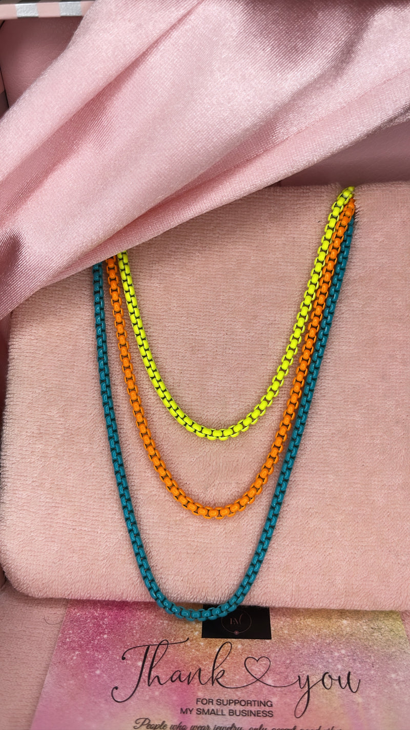 Neon Color Fashion Chain