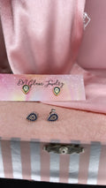 The Tear Drop Evil Eye Earrings