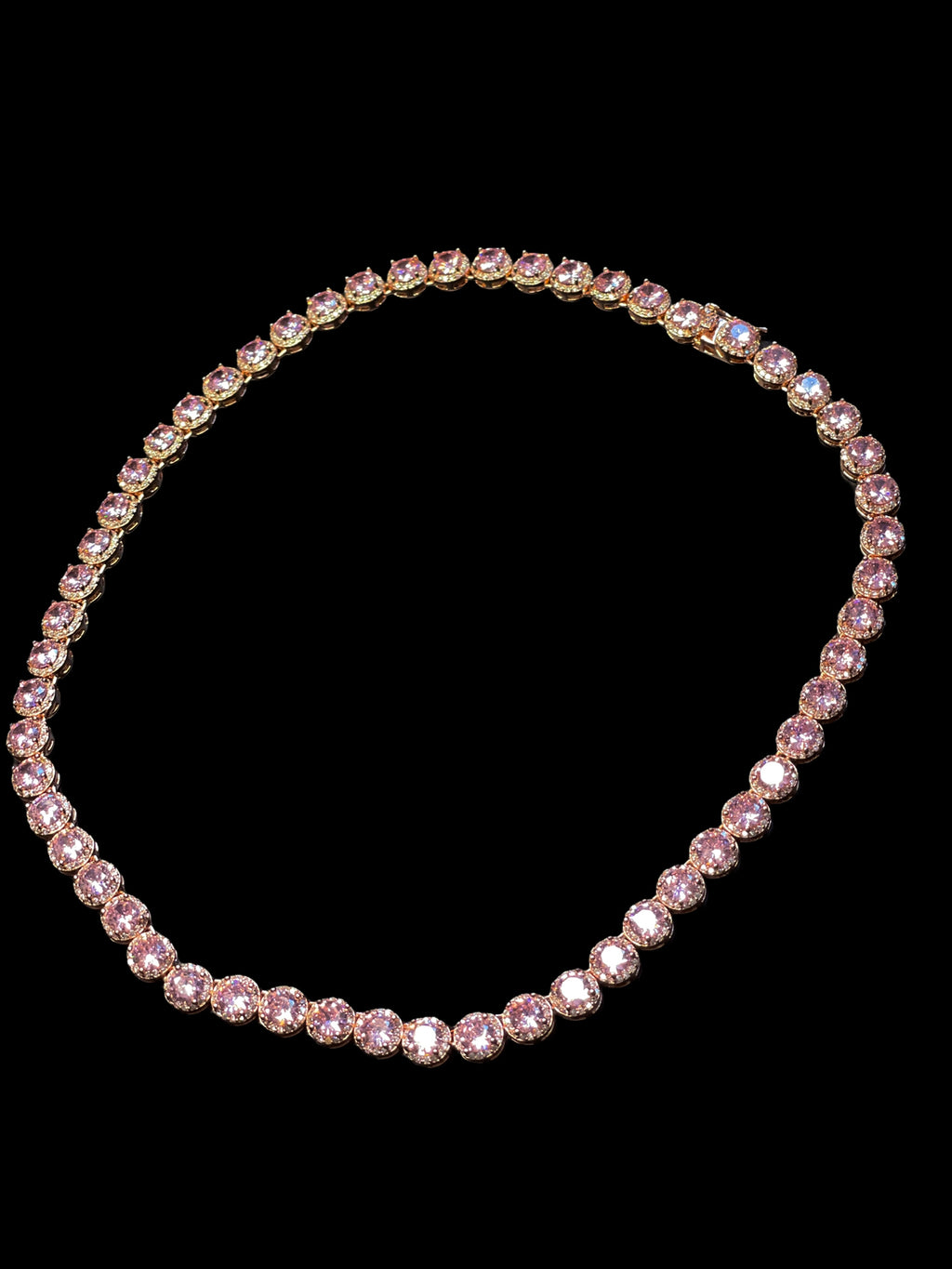 Cinderella Bling Necklace in Rose Gold
