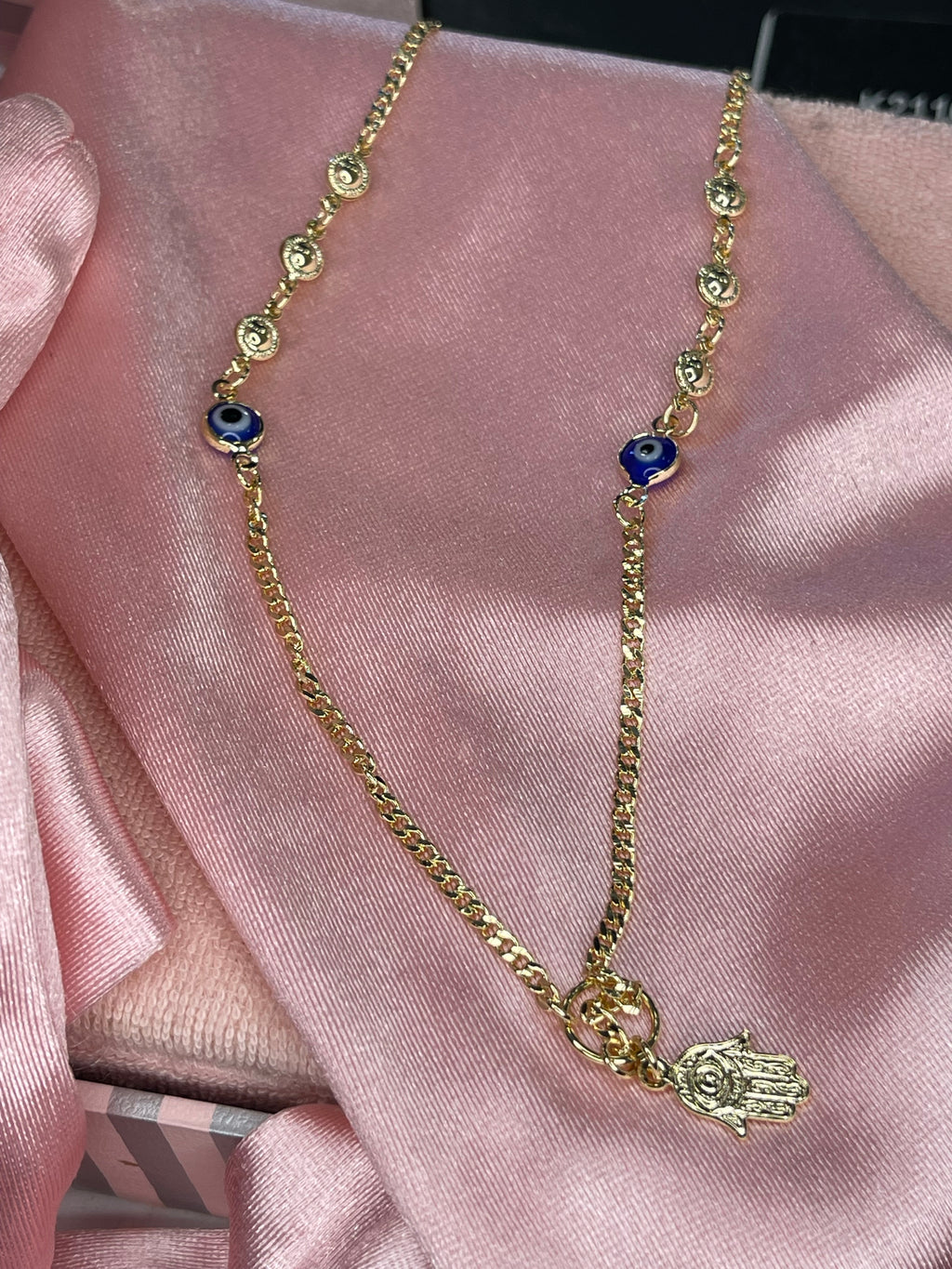 Hamsa Evil Eye Necklace