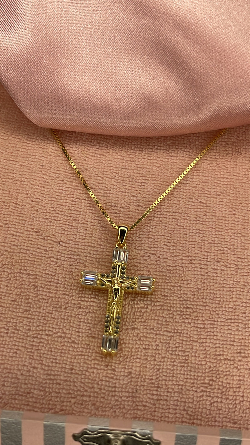 Crystal Cross Necklace