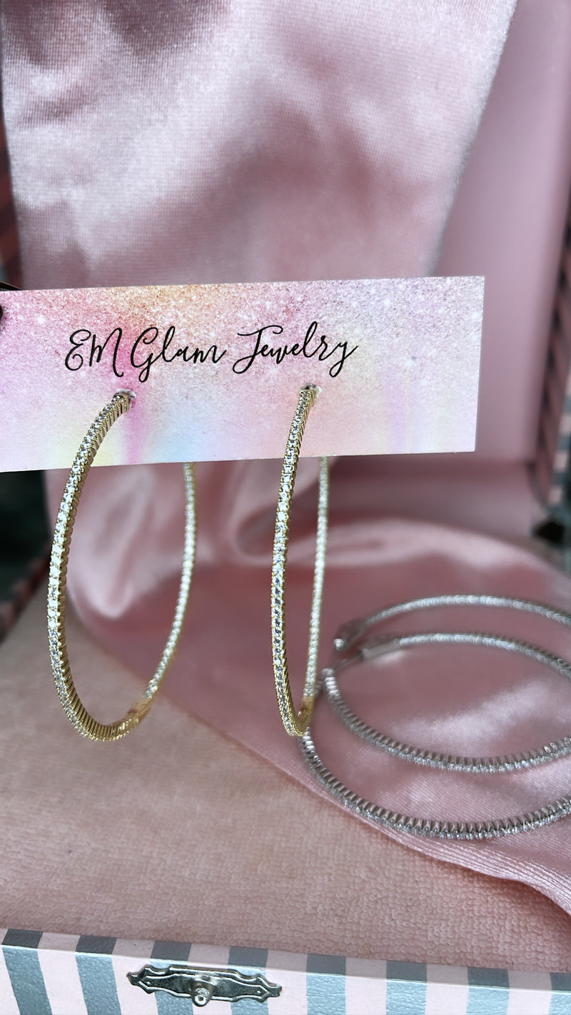 The Big Bling Hoops