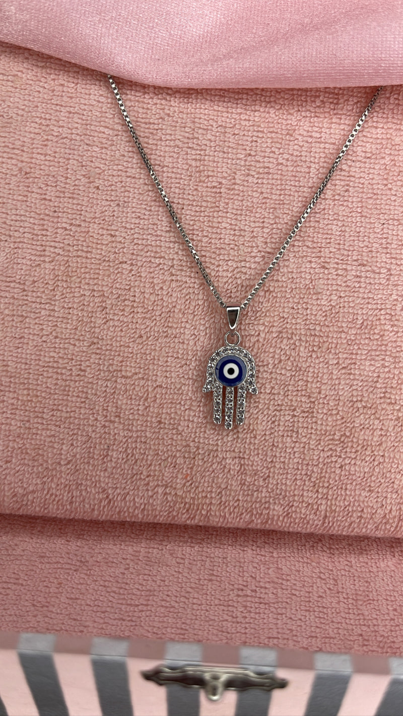 Hamsa Evil Eye chain